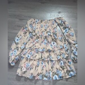 Floral Off-Shoulder Mini Dress